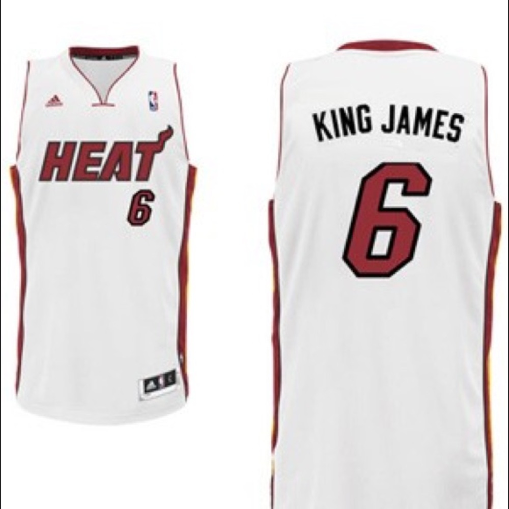 adidas LeBron James Miami Heat King James jersey